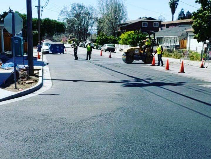 Street and driveway asphalt paving