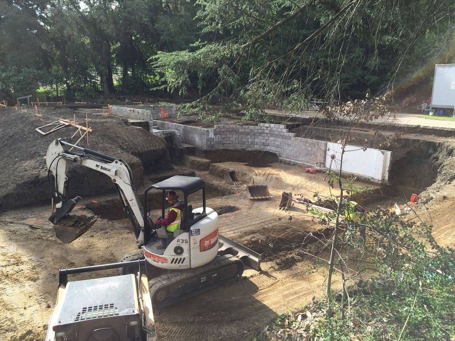 Retaining wall and site prep, residential Bay Area
